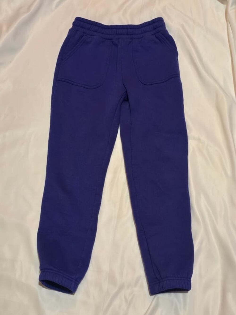 Mondetta Kids Purple Fleece Joggers with Elastic Cuffs M